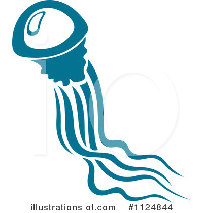 Royalty-Free (RF) Jellyfish Clipart Illustration by Vector Tradition SM - Stock Sample #1124844