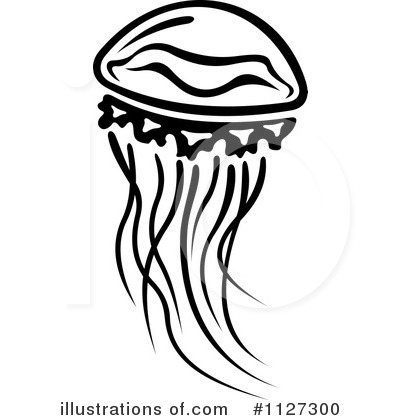 Royalty-Free (RF) Jellyfish Clipart Illustration by Vector Tradition SM - Stock Sample #1127300