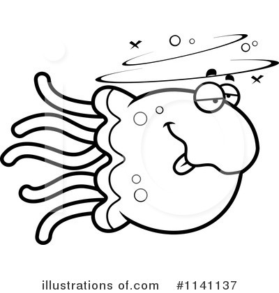 Royalty-Free (RF) Jellyfish Clipart Illustration by Cory Thoman - Stock Sample #1141137