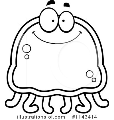 Royalty-Free (RF) Jellyfish Clipart Illustration by Cory Thoman - Stock Sample #1143414
