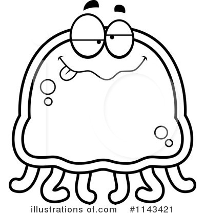 Royalty-Free (RF) Jellyfish Clipart Illustration by Cory Thoman - Stock Sample #1143421