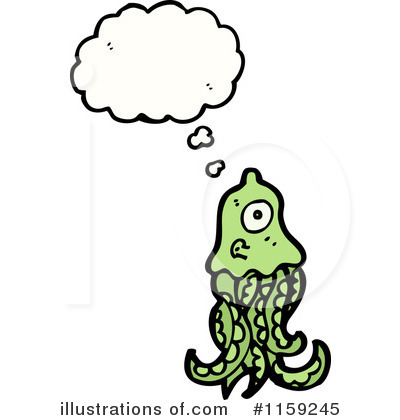 Royalty-Free (RF) Jellyfish Clipart Illustration by lineartestpilot - Stock Sample #1159245