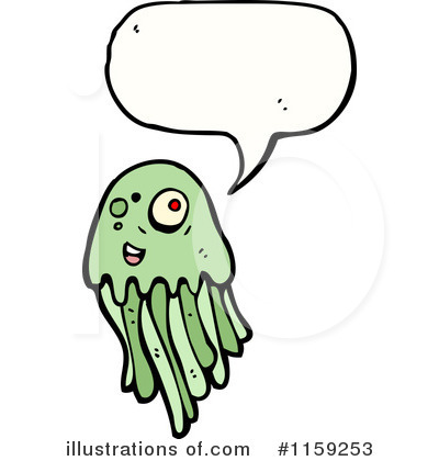 Royalty-Free (RF) Jellyfish Clipart Illustration by lineartestpilot - Stock Sample #1159253