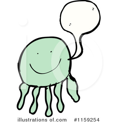 Royalty-Free (RF) Jellyfish Clipart Illustration by lineartestpilot - Stock Sample #1159254