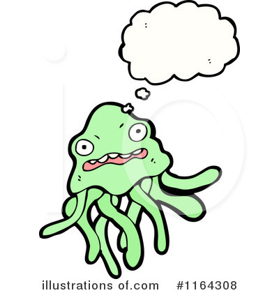 Royalty-Free (RF) Jellyfish Clipart Illustration by lineartestpilot - Stock Sample #1164308