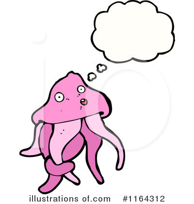 Royalty-Free (RF) Jellyfish Clipart Illustration by lineartestpilot - Stock Sample #1164312