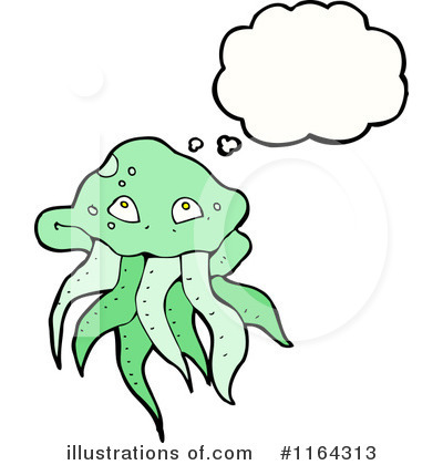 Royalty-Free (RF) Jellyfish Clipart Illustration by lineartestpilot - Stock Sample #1164313