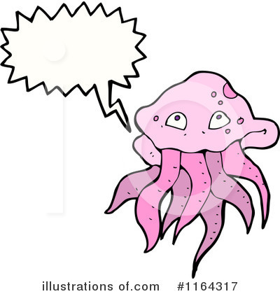 Royalty-Free (RF) Jellyfish Clipart Illustration by lineartestpilot - Stock Sample #1164317
