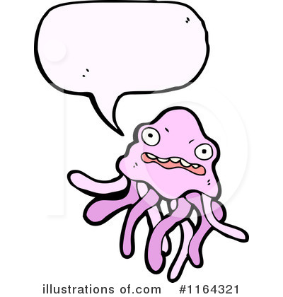 Royalty-Free (RF) Jellyfish Clipart Illustration by lineartestpilot - Stock Sample #1164321