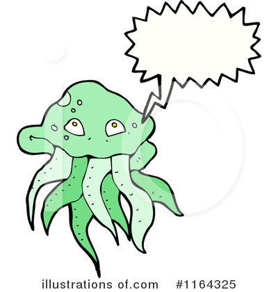 Royalty-Free (RF) Jellyfish Clipart Illustration by lineartestpilot - Stock Sample #1164325