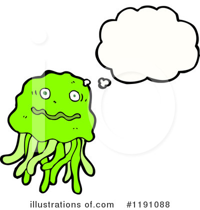 Royalty-Free (RF) Jellyfish Clipart Illustration by lineartestpilot - Stock Sample #1191088
