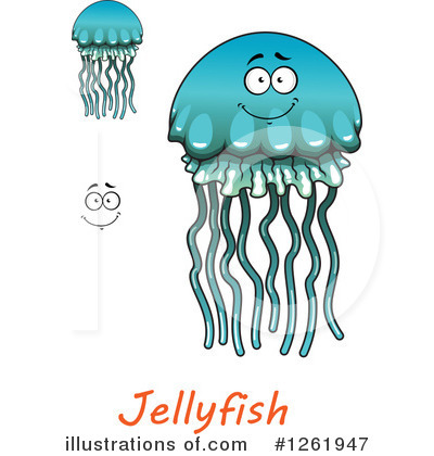 Royalty-Free (RF) Jellyfish Clipart Illustration by Vector Tradition SM - Stock Sample #1261947