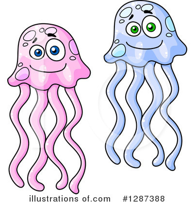 Royalty-Free (RF) Jellyfish Clipart Illustration by Vector Tradition SM - Stock Sample #1287388