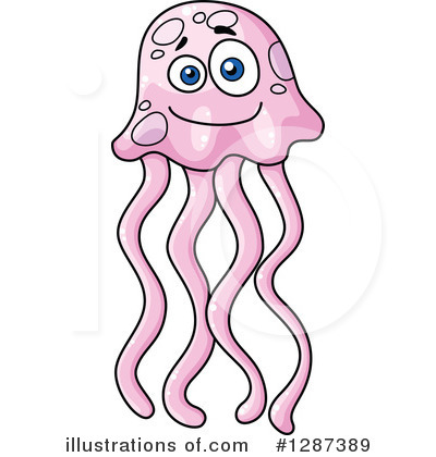 Royalty-Free (RF) Jellyfish Clipart Illustration by Vector Tradition SM - Stock Sample #1287389