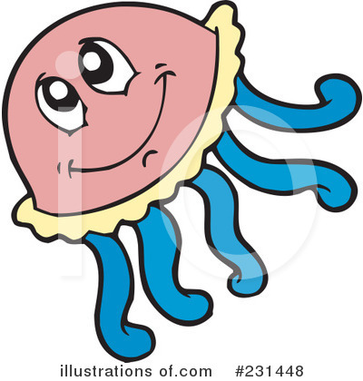 Royalty-Free (RF) Jellyfish Clipart Illustration by visekart - Stock Sample #231448