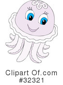 Jellyfish Clipart #32321 by Alex Bannykh