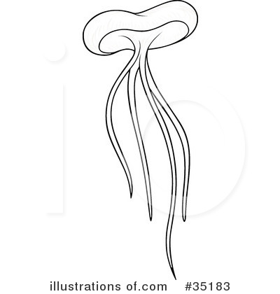 Royalty-Free (RF) Jellyfish Clipart Illustration by dero - Stock Sample #35183