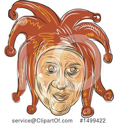 Royalty-Free (RF) Jester Clipart Illustration by patrimonio - Stock Sample #1499422