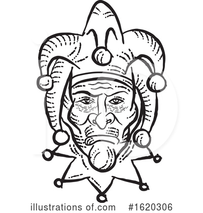 Royalty-Free (RF) Jester Clipart Illustration by patrimonio - Stock Sample #1620306