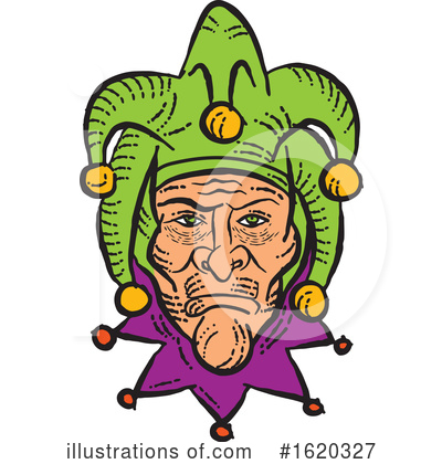 Royalty-Free (RF) Jester Clipart Illustration by patrimonio - Stock Sample #1620327