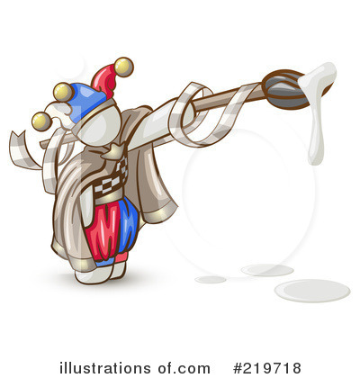 Royalty-Free (RF) Jester Clipart Illustration by Leo Blanchette - Stock Sample #219718