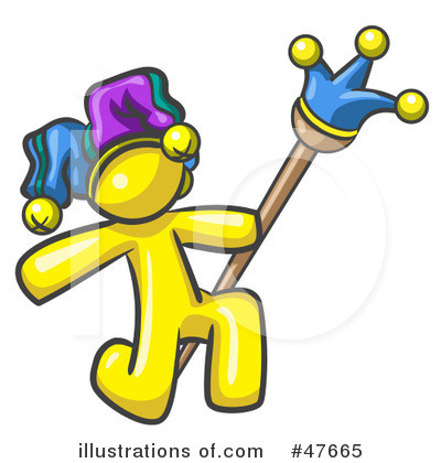 Yellow Design Mascot Clipart #47665 by Leo Blanchette