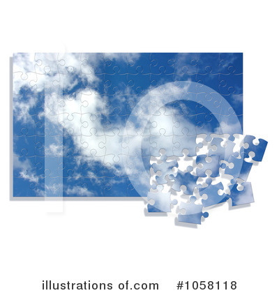 Royalty-Free (RF) Jigsaw Puzzle Clipart Illustration by KJ Pargeter - Stock Sample #1058118