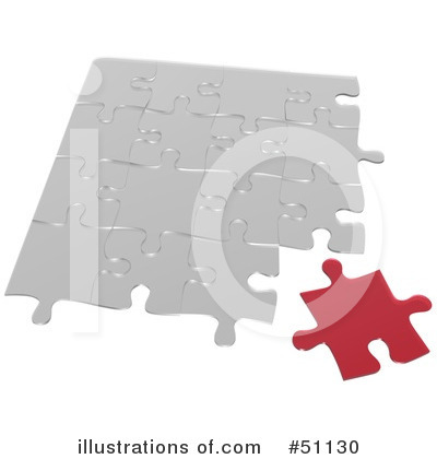 Royalty-Free (RF) Jigsaw Puzzle Clipart Illustration by dero - Stock Sample #51130