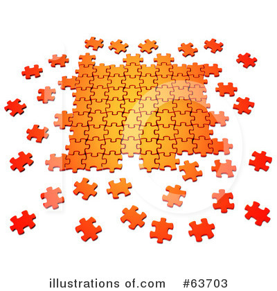 Royalty-Free (RF) Jigsaw Puzzle Clipart Illustration by Tonis Pan - Stock Sample #63703