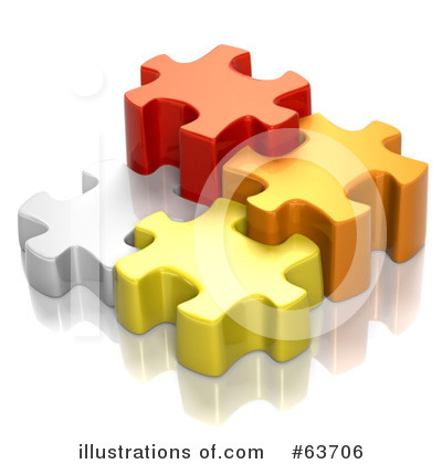 Royalty-Free (RF) Jigsaw Puzzle Clipart Illustration by Tonis Pan - Stock Sample #63706
