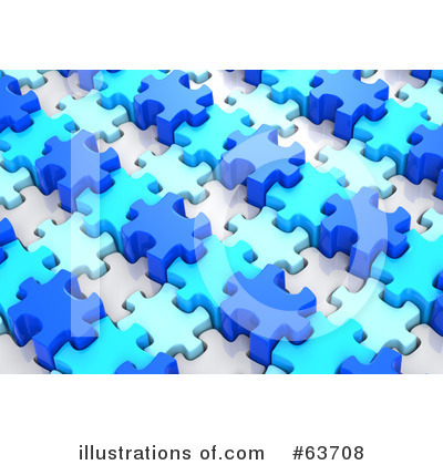 Royalty-Free (RF) Jigsaw Puzzle Clipart Illustration by Tonis Pan - Stock Sample #63708
