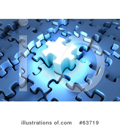 Royalty-Free (RF) Jigsaw Puzzle Clipart Illustration by Tonis Pan - Stock Sample #63719