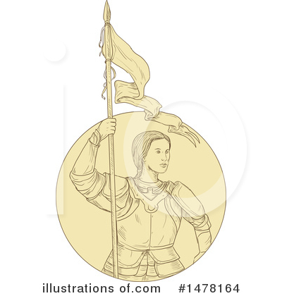 Royalty-Free (RF) Joan Of Arc Clipart Illustration by patrimonio - Stock Sample #1478164