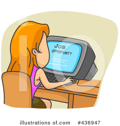 Royalty-Free (RF) Job Seeker Clipart Illustration by BNP Design Studio - Stock Sample #436947