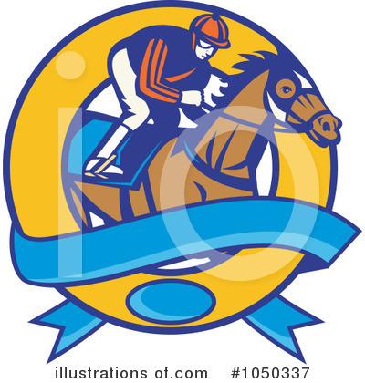 Royalty-Free (RF) Jockey Clipart Illustration by patrimonio - Stock Sample #1050337