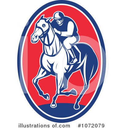 Royalty-Free (RF) Jockey Clipart Illustration by patrimonio - Stock Sample #1072079