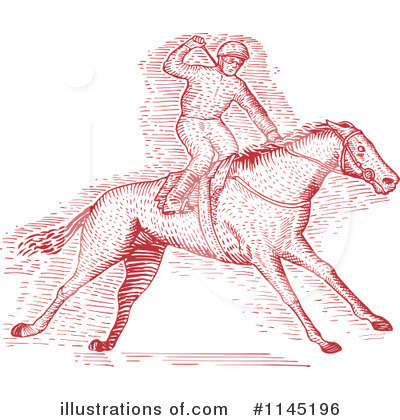 Royalty-Free (RF) Jockey Clipart Illustration by patrimonio - Stock Sample #1145196