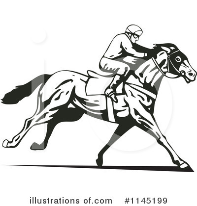 Royalty-Free (RF) Jockey Clipart Illustration by patrimonio - Stock Sample #1145199