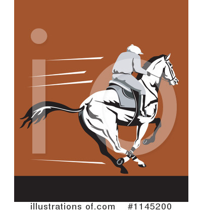 Royalty-Free (RF) Jockey Clipart Illustration by patrimonio - Stock Sample #1145200