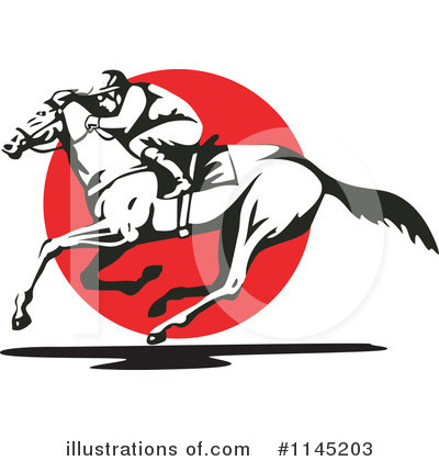 Royalty-Free (RF) Jockey Clipart Illustration by patrimonio - Stock Sample #1145203
