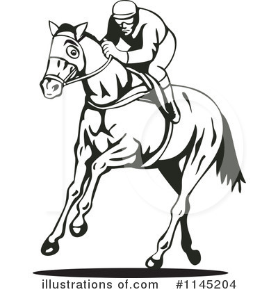 Royalty-Free (RF) Jockey Clipart Illustration by patrimonio - Stock Sample #1145204