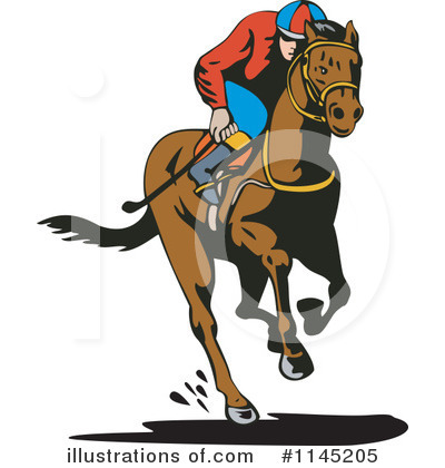 Royalty-Free (RF) Jockey Clipart Illustration by patrimonio - Stock Sample #1145205