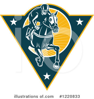 Royalty-Free (RF) Jockey Clipart Illustration by patrimonio - Stock Sample #1220833