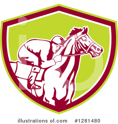Royalty-Free (RF) Jockey Clipart Illustration by patrimonio - Stock Sample #1281480