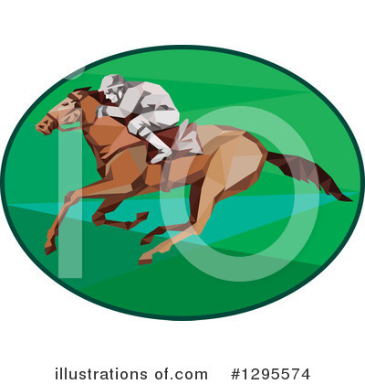 Royalty-Free (RF) Jockey Clipart Illustration by patrimonio - Stock Sample #1295574