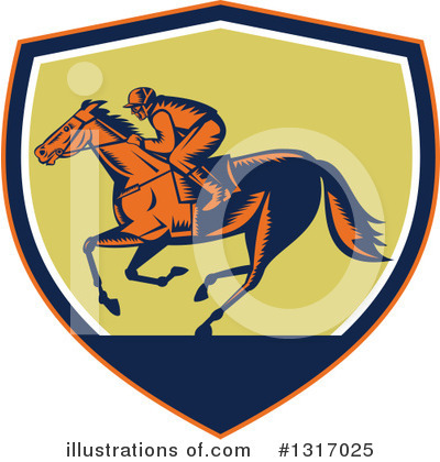 Royalty-Free (RF) Jockey Clipart Illustration by patrimonio - Stock Sample #1317025