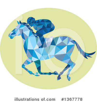 Royalty-Free (RF) Jockey Clipart Illustration by patrimonio - Stock Sample #1367778