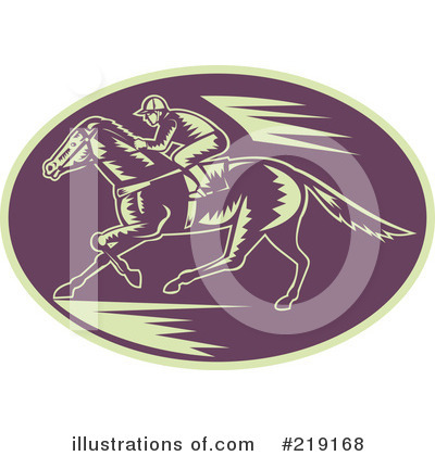 Royalty-Free (RF) Jockey Clipart Illustration by patrimonio - Stock Sample #219168