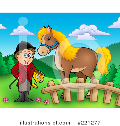 Royalty-Free (RF) Jockey Clipart Illustration by visekart - Stock Sample #221277