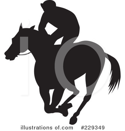 Royalty-Free (RF) Jockey Clipart Illustration by patrimonio - Stock Sample #229349